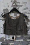 Mutedance 24 Spring/Summer Silk Button Vest MD-MD24SS52-HUI Gray PM118
